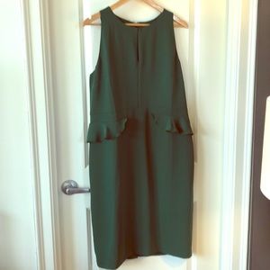 Ann Taylor Kelly Green Sheath Dress. NWT. Size 14